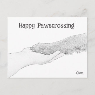 Carte Postale Joyeux Pawscrossing ! -Carte postale