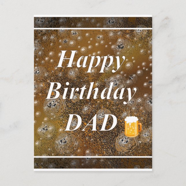 Carte Postale Joyeux PÈRE d'anniversaire (Devant)