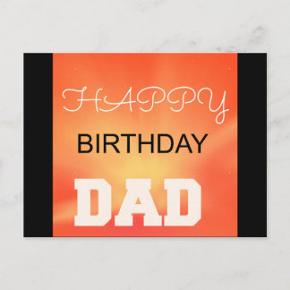 Carte Postale Joyeux père d'anniversaire