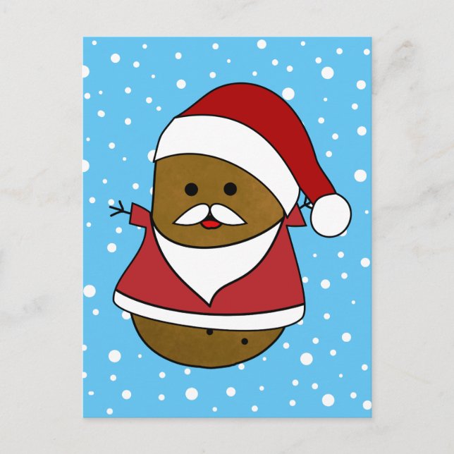 Carte Postale Joyeux Père Noël Noël Patate (Devant)