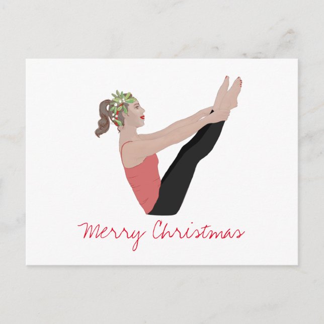 Carte postale Joyeux Pilates de Noël (Devant)