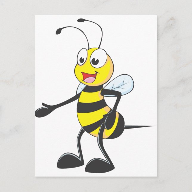 Carte Postale Joyeux pointeur d'abeille (Devant)