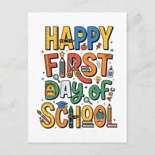 Carte Postale Joyeux Premier Jour D'École   Retour À L'École