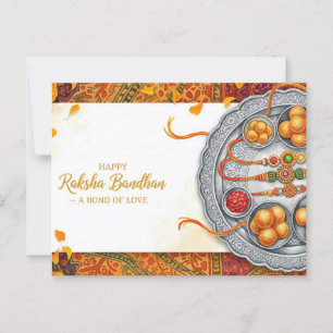 Carte Postale Joyeux Rakhi, Raksha Bandhan