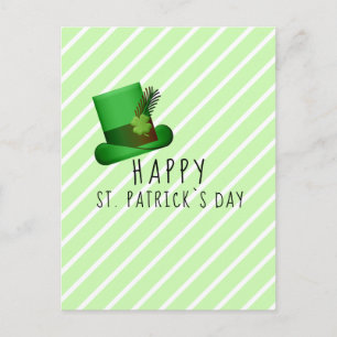 Carte Postale Joyeux Saint Patrick`s jour Casquette Irland Green