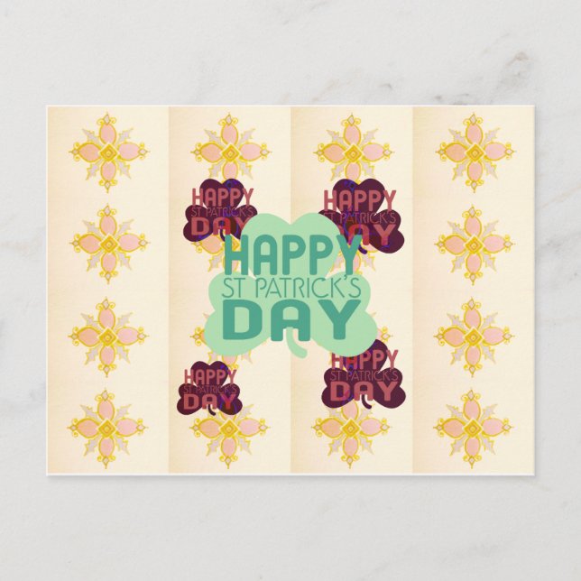 Carte Postale Joyeux Saint Patrick's Day Lovely Art Print (Devant)