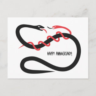 Carte Postale Joyeux serpents d'anniversaire !