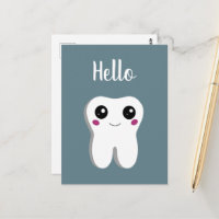 Joyeux Sourire Dental Tooth mignonne Bonjour