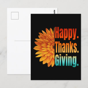 Carte Postale Joyeux Thanksgiving 