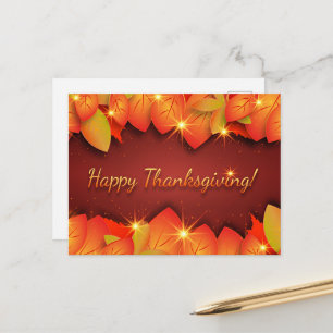 Carte Postale Joyeux Thanksgiving, décoratif,