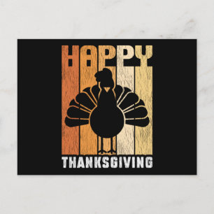 Carte Postale Joyeux Thanksgiving Jour de la dinde Famille Enfan