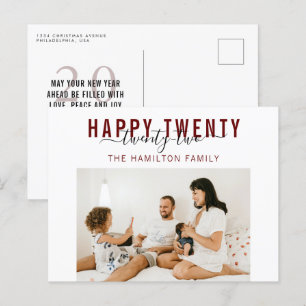 Carte Postale Joyeux vingt-deux typographie vacances photo