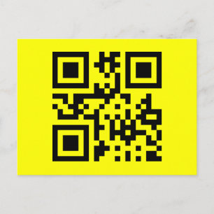 Carte Postale ‹ Joyeux visage souriant Emoji — Code QR