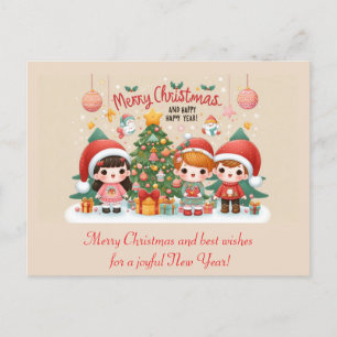 Carte Postale Joyeux voeux de Noël
