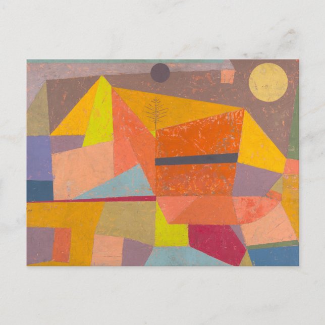 Carte Postale "Joyful Mountain Landscape" de Paul Klee (Devant)