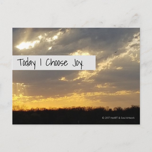 Carte Postale Joyful Sunset (Devant)