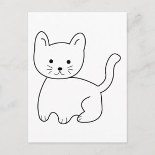 Carte Postale jpgcat DESSIN ANIMÉ CROQUIS DESSIN PETIT CHAT CHAT