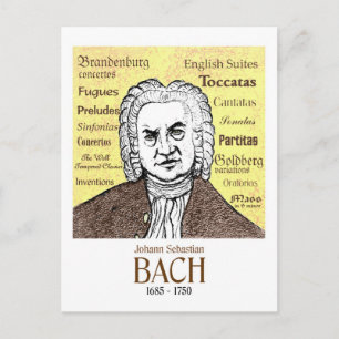 Carte postale JS Bach