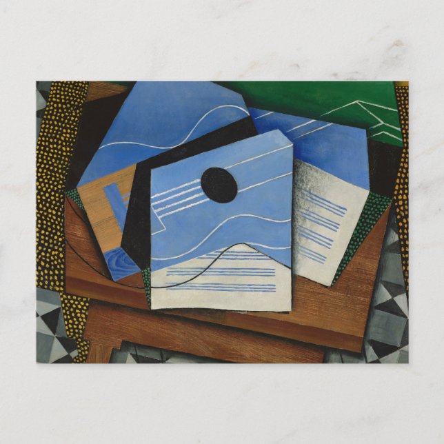 Carte Postale Juan Gris - Guitare sur une table (Devant)
