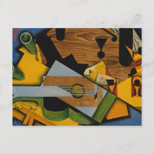 Carte Postale Juan Gris - La vie morte avec une guitare