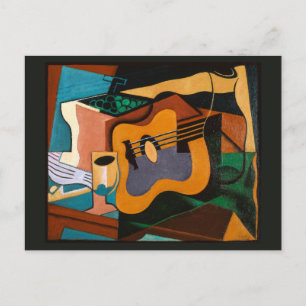 Carte Postale Juan Gris, Nature morte à la guitare,