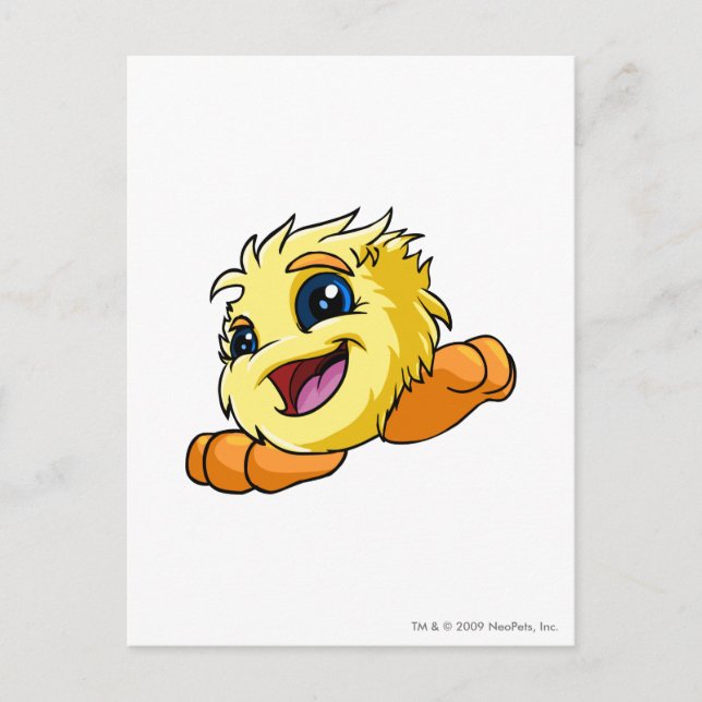 Carte Postale JubJub jaune (Devant)