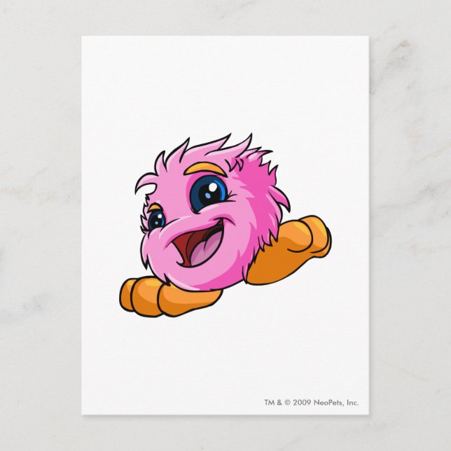 Carte Postale JubJub rose (Devant)