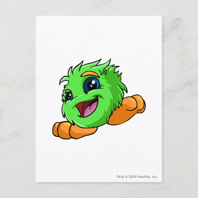 Carte Postale JubJub Vert (Devant)