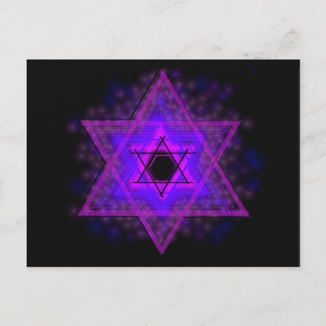 Carte Postale Judaïque,... brillant dans l'obscurité (Devant)