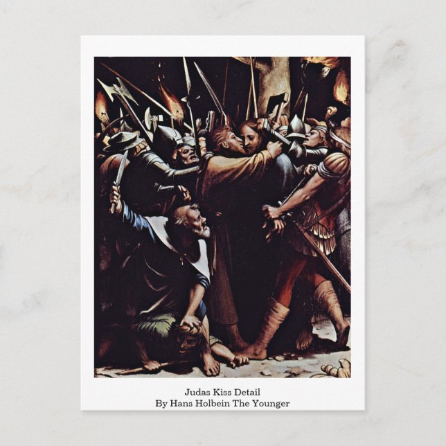 Carte Postale Judas Kiss Détail Par Hans Holbein Le Jeune (Devant)
