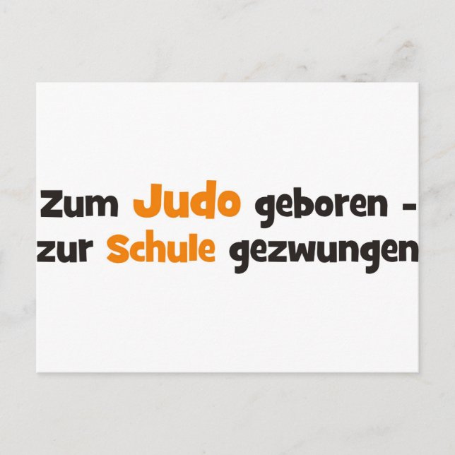 Carte Postale Judo (Devant)