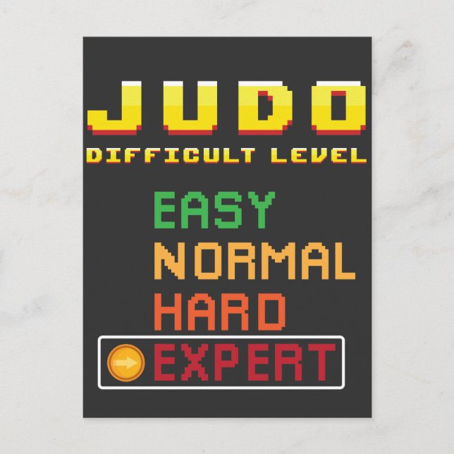 Carte Postale Judo Martial Arts Coach Console Expert (Devant)