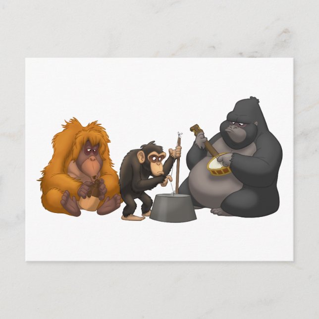 Carte Postale Jug Band of the Apes Postcard (Devant)