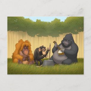 Carte Postale Jug Band of the Apes Postcard