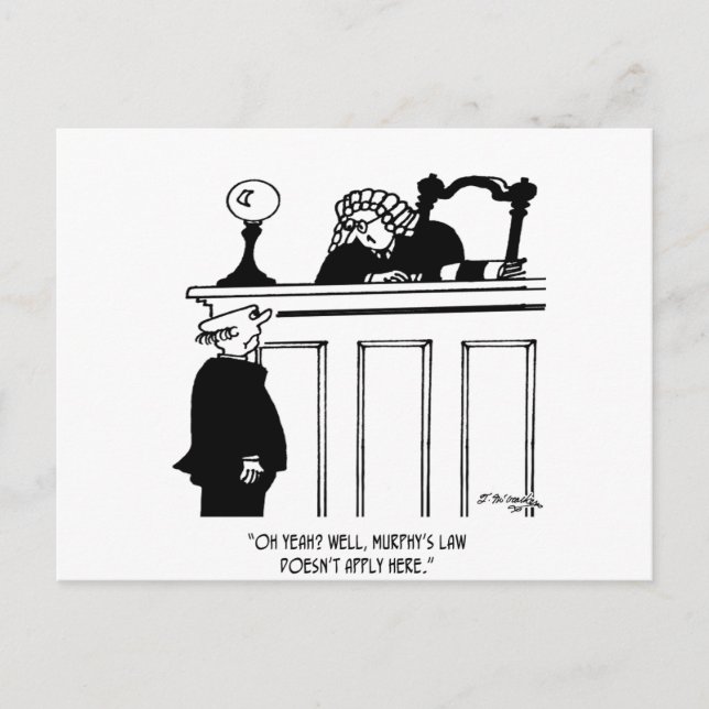 Carte Postale Juge Cartoon 4588 (Devant)