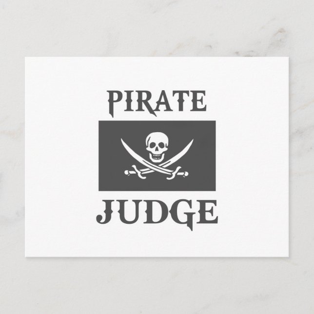 Carte Postale Juge Pirate (Devant)