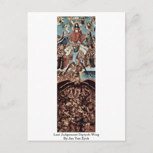Carte Postale Jugement dernier Diptych Wing Par Jan Van Eyck