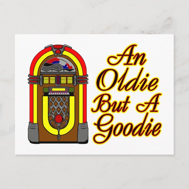 Carte Postale Jukebox Un Oldie Mais Un Goodie (Devant)