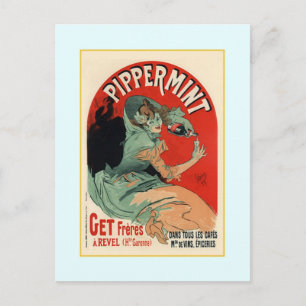 Carte Postale Jules Chéret, publicité, 1890