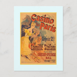 Carte Postale Jules Chéret, publicité, 1891