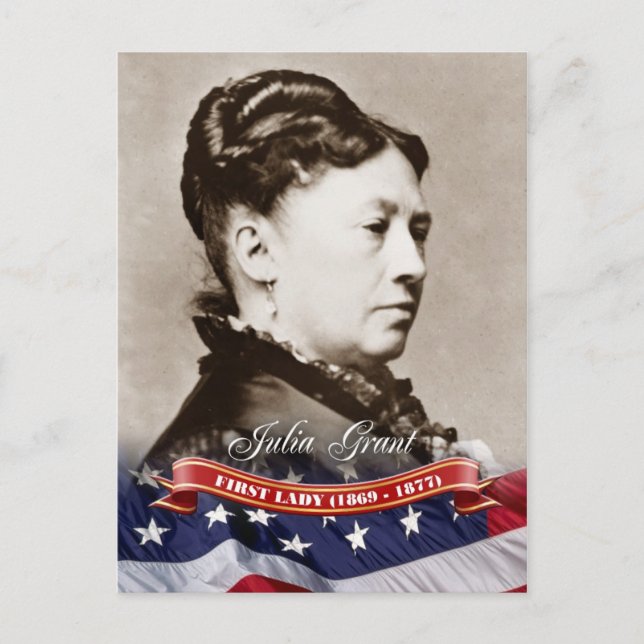 Carte Postale Julia Grant, Première Dame des Etats-Unis (Devant)
