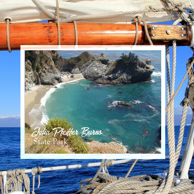 Carte Postale Julia Pfeiffer Burns State Park Overlook Trail, CA (Créateur téléchargé)