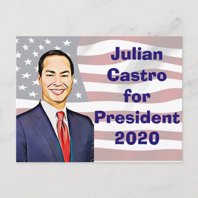 Carte Postale Julian Castro pour les élections présidentielles d (Devant)