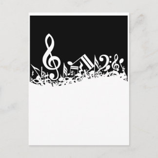 Carte Postale Jumble de symboles musicaux