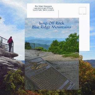 Carte Postale Jump Off Rock Blue Ridge Mountains NC photographie