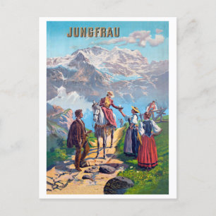 Carte Postale Jungfrau, Mountains Road, Suisse