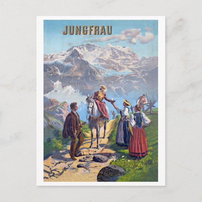Carte Postale Jungfrau, Mountains Road, Suisse (Devant)