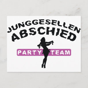 Carte Postale junggesellenabschied / hochzeit
