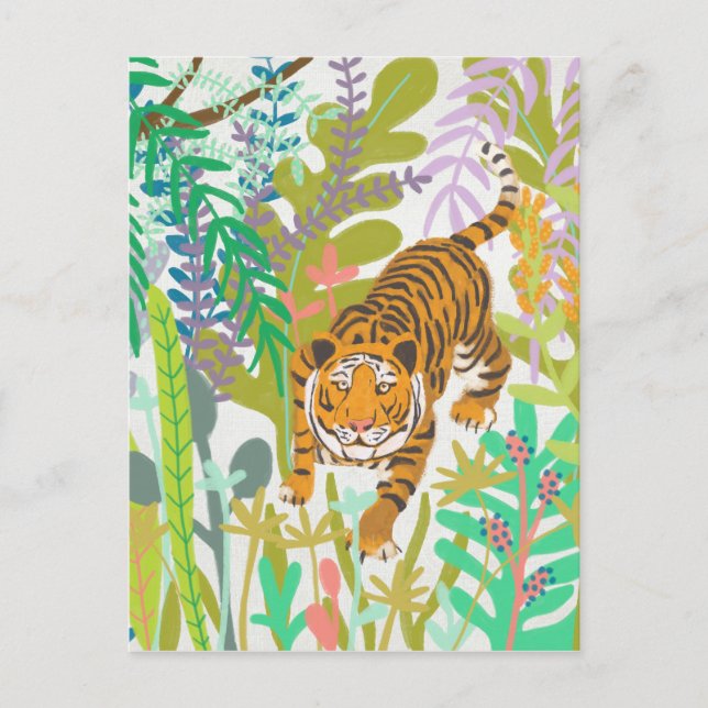 Carte Postale Jungle Roar - Tigre (Devant)