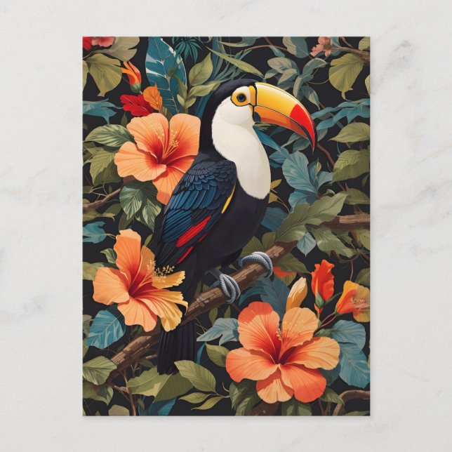 Carte Postale Jungle tropicale Toucan Bird (Devant)